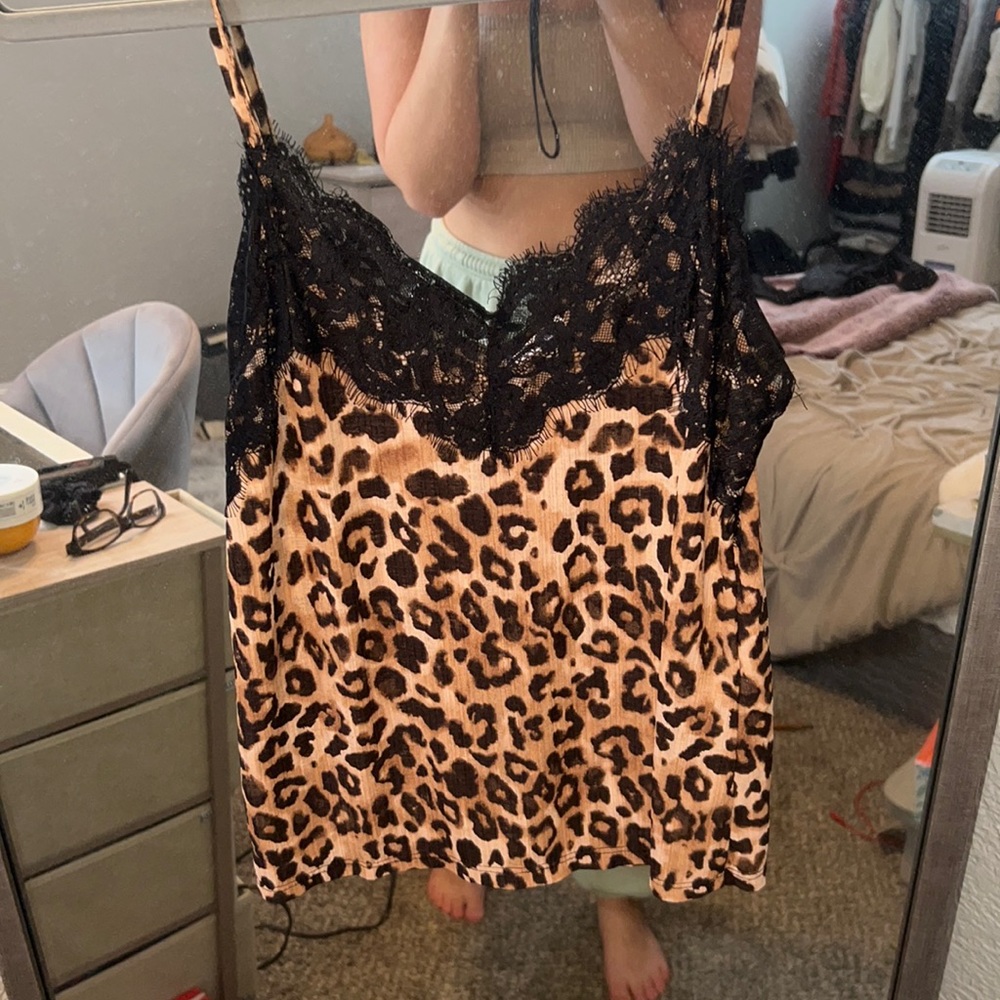Zara cheetah top